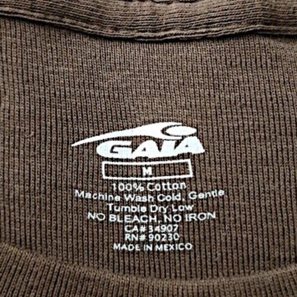 GALA Teens Women Tee Top 100% Cotton Brown Round Neck L-Sleeve White Pink Print - Picture 11 of 13